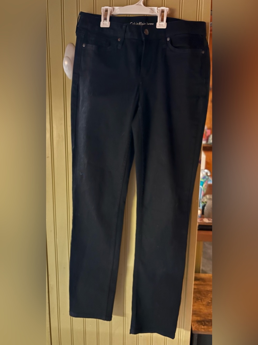 Calvin Klein Black women Straight-Leg Jeans